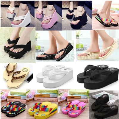 platform flip flop sandals