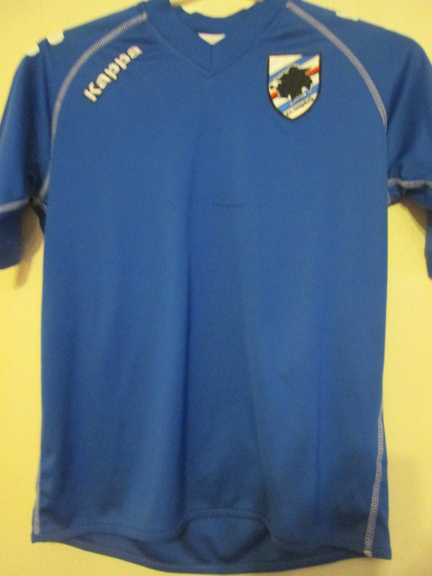 Football uniform/サンプドリア RARE SAMPDORIA WHITE ERG Calcio FOOTBALL SHIRT Maglia KAPPA