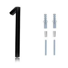 Black House Numbers - 5 Inch Modern Floating Address Numbers For Houses Rust ...