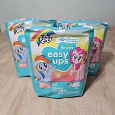 PAMPERS Easy Ups Training Underwear Pants 3T-4T, 22 Ct each Lot of 3 66 Pampers