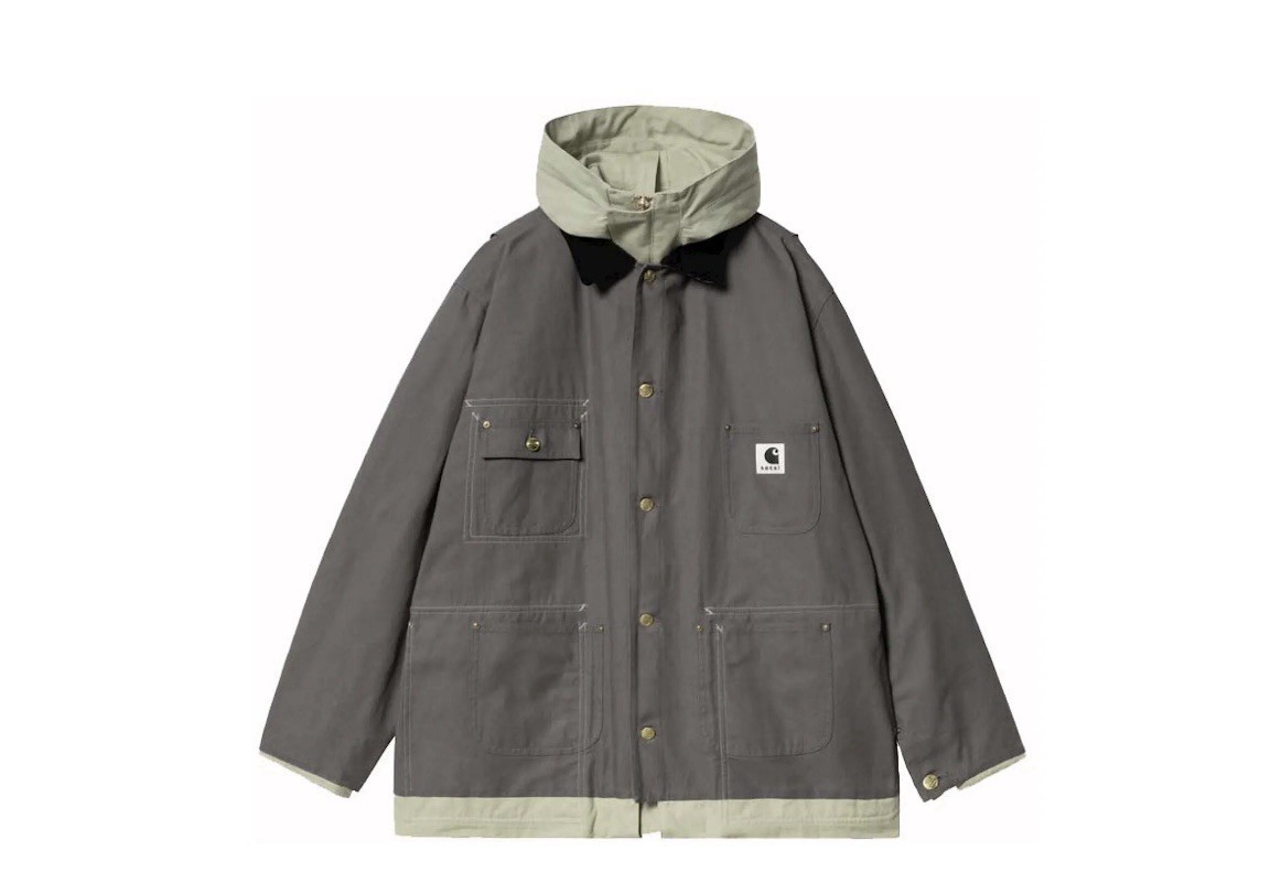 Sacai x Carhartt WIP Reversible Duck Coat SZ 3 ORIG $1279