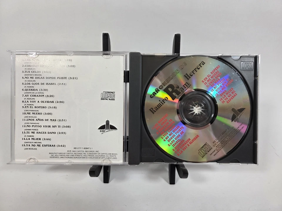Ram Herrera - Cañonazos de Ramiro Herrera • 1993 CD Compilation • Cubia, Tejano Foto 3 de 4