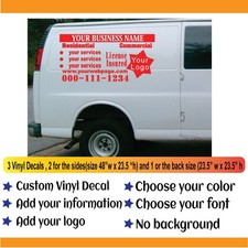Work Van Vinyl Lettering Work Van Vinyl Decal Work Van Vinyl  Graphics