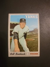 1970 Topps - Bill Burbach #167 VG