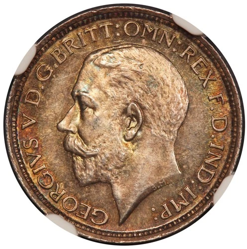 1911 Great Britain Maundy 4 Pence Silver Coin - NGC MS 66 - KM #814