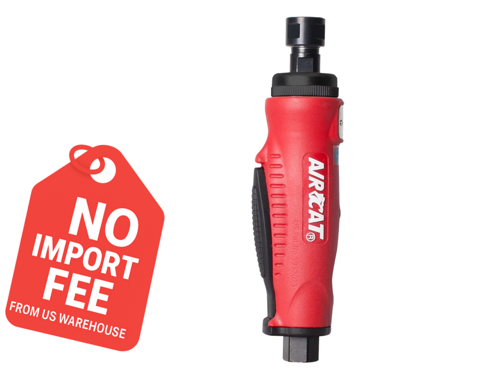 Aircat 6200 Mini Straight Die Grinder 0.4 HP 3/8" Collet Pneumatic Tool