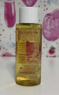 Clarins Lotion Tonique 50ml W/ Aloe Vera & Saffron Flower Extracts Travel Size!