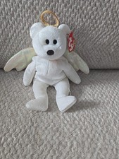 Ty Beanie Babies Halo the Angel Bear 8" Plush Toy 1998 Edition