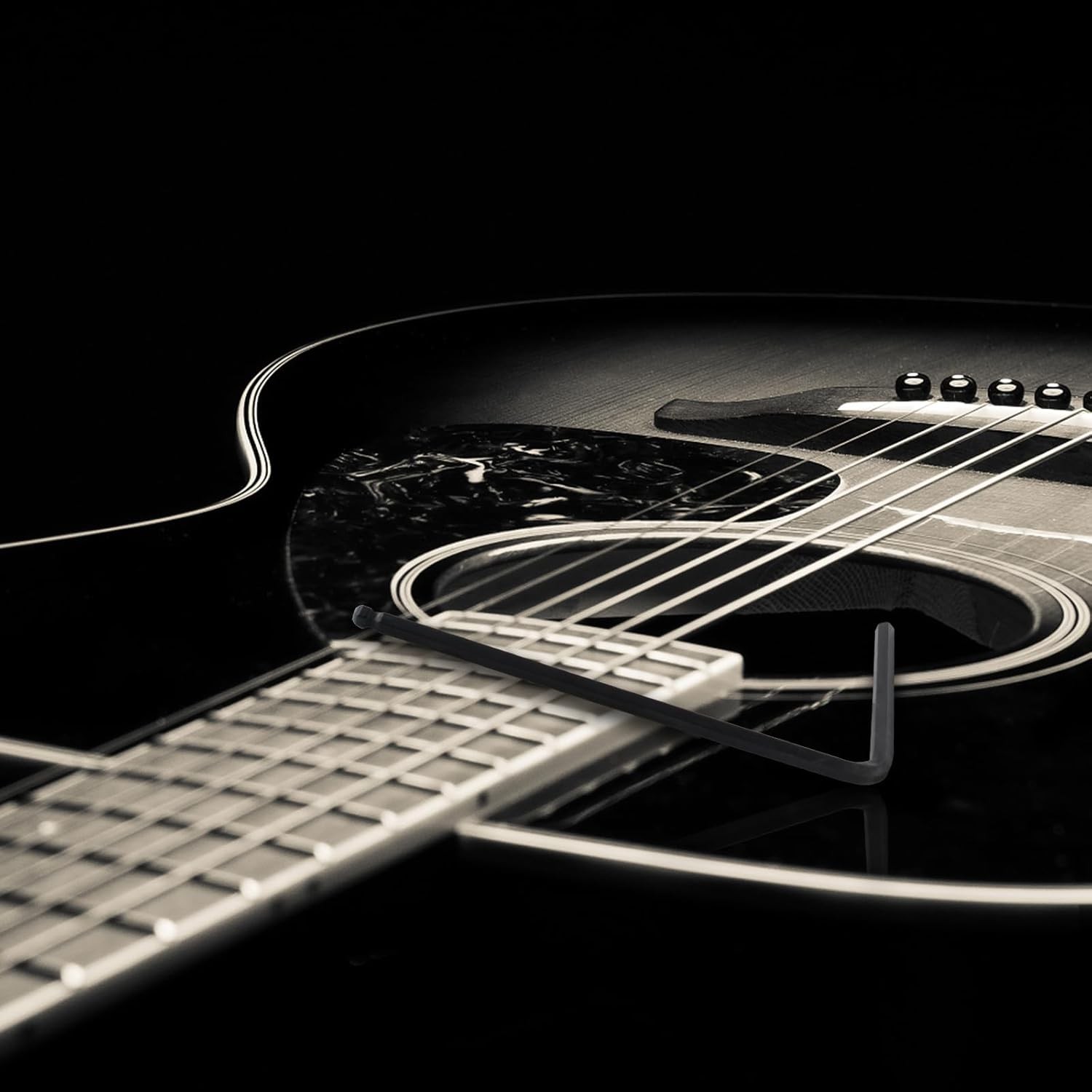 Uenhoy Guitar Truss Rod Wrench 4mm & 5mm Allen 2 Pcs, &amp; 