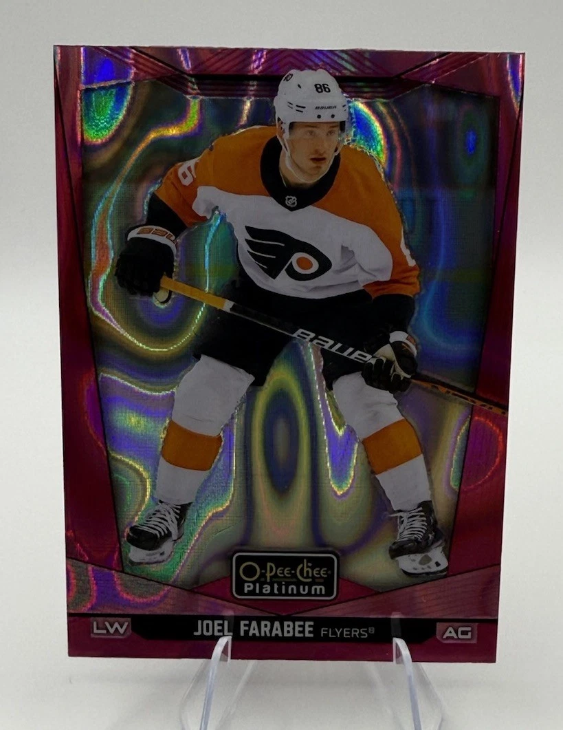 2024-25 O Pee-Chee PLATINUM JOEL FARABEE Pink Magma FLYERS