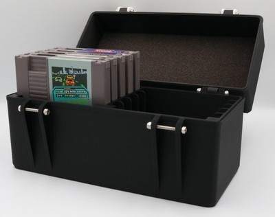 NES Cartridge Compatible Rugged Protective Carrying Case - Holds 10 Games
