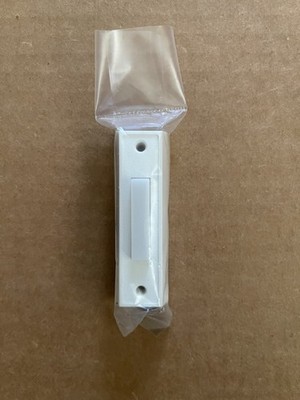 Broan Nutone Lighted White Pushbutton Doorbell Button Door Bell w/ Screws