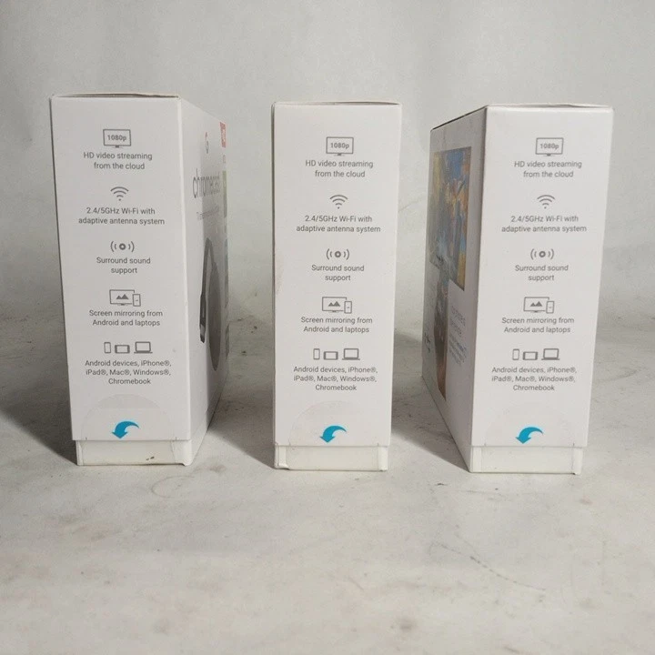 Lot of 3 Chromecast brand-new, unused, unopened, item in its original packaging - Image 3 of 3