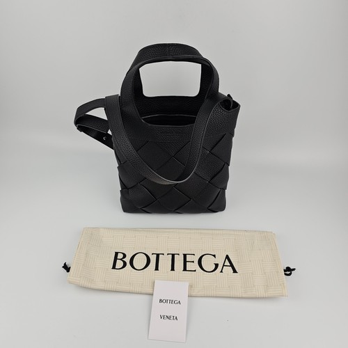 BOTTEGA VENETA Diago Small $3500 Black Leather Tote Bag New & Authentic