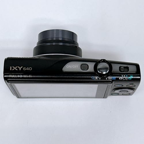 Canon IXY 640 Digital Camera 20.2MP 12x Zoom Wi-Fi Black Tested