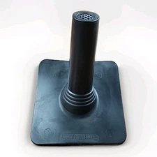 Bullet Boot Pipe Flashing Boot Black 1 1/2” Rubber