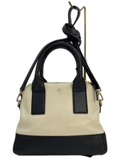 Kate Spade York Leather Shoulder Bag White Bi-Color Used