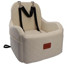 Dog Booster Car Seat,Ultra Soft Fabric Filling Memory Foam,Elevated Cushion,3
