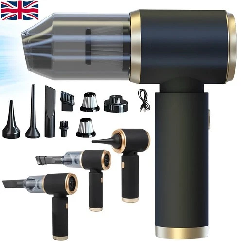 Powerful Car Vacuum Cleaner Wet/Dry Cordless Strong Suction Handheld Cleaning UK