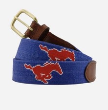 SMU Smathers & Branson Belt Size 34 Southern Methodist University Mustangs