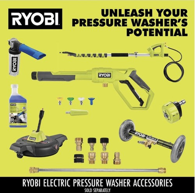 #ad 40V 1200 PSI 1.0 GPM Cordless Electric Cold Water Pressure Washer Tool Only $120.00