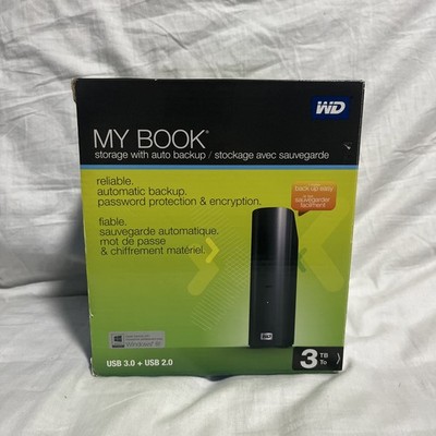 WD My Book 3TB External Hard Drive - TESTED & WORKING