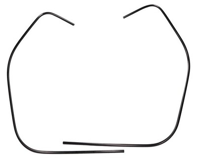 Kantenschutz Schlitzrohre Beinschild 2EXTREME seidenmatt, schwarz, für VESPA GTS
