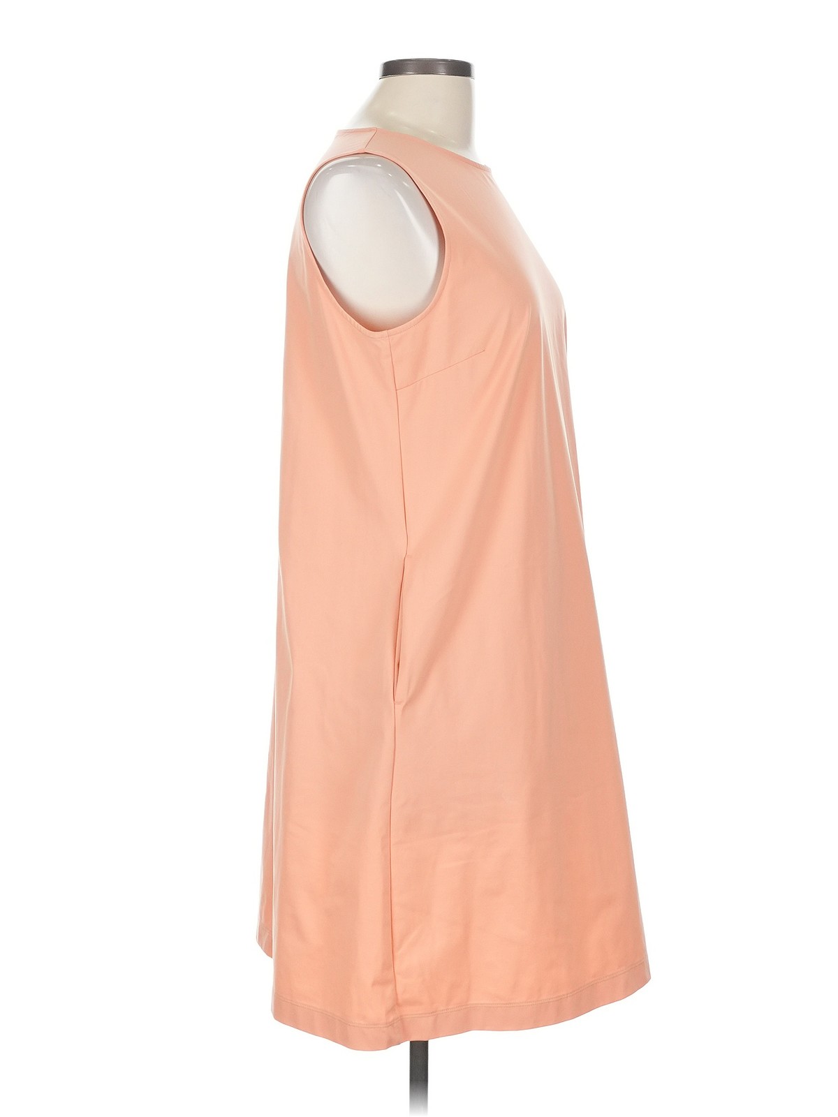 Uniqlo Women Orange Casual Dress L thumbnail 3