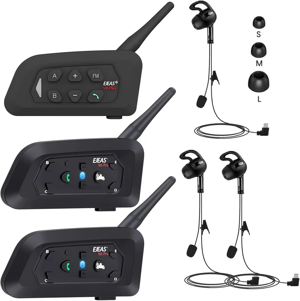 Referee Communication System, Referee Headset Intercom with Earphone for Socc... - Image 2 of 4