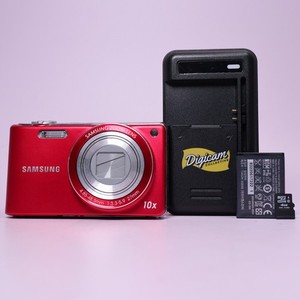 Samsung Digital Camera PL221 16.1MP Red Tested Full Working Set