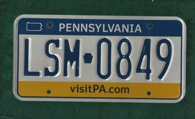 LSM-0849 Pennsylvania VisitPA, amerikanisches Nummernschild 12 Zoll x 6 Zoll