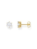 Thomas Sabo H2301-414-14 Vergoldeter Ohrstecker Mit WeißEm Stein Im Brilliant...