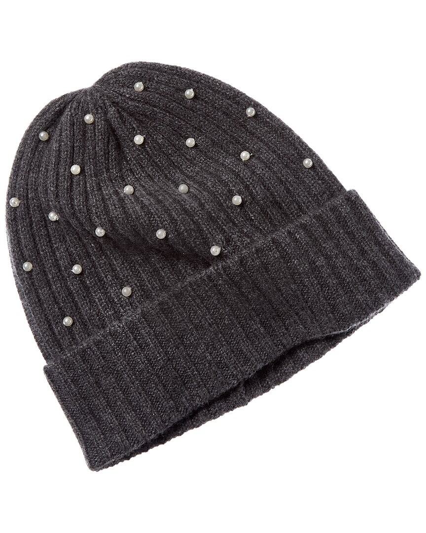 Sofiacashmere 2X2 Rib Pearl Cashmere Hat Womens Grey 11190₽
