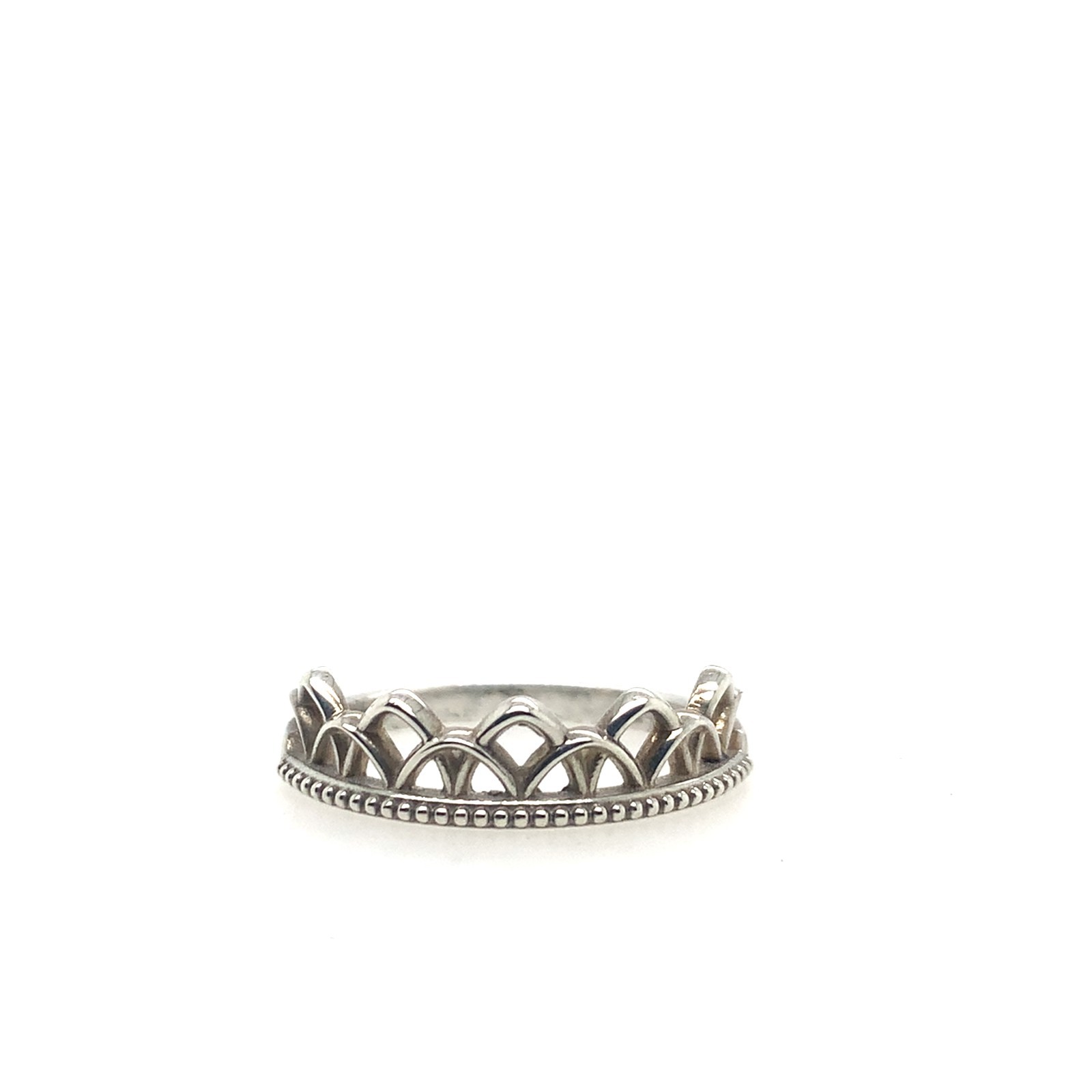 Sterling Silver Crown Inspired Ring - image 1