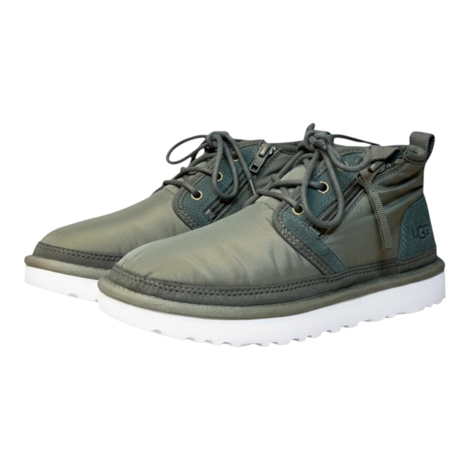 's Ugg  Neumel Zip Mlt Shoes Military Green Mid Top Ankle Bo