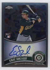 2011 Topps Chrome Rookie Auto Eric Sogard #184 Auto 0b3