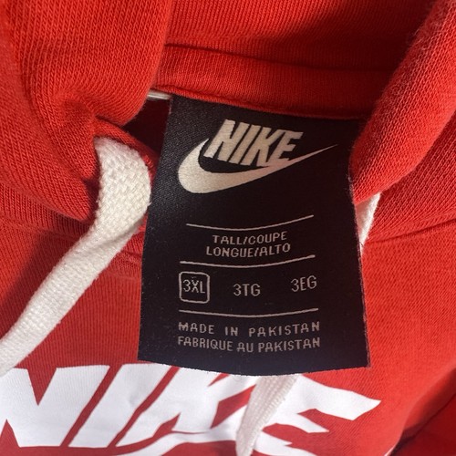 Nike Sportswear Club Polar Sudadera con Capucha Para Hombres 3XLT Pullover Sudadera Uni Rojo BV2973 - Imagen 5 de 10