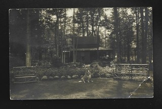1938 Inlet NY Mountain Cabin Real Photo Postcard