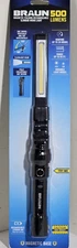 Braun Slim Bar Folding Rechargeable 500 Lumens Magnetic LED Light Work SEALED