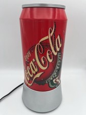 12&rdquo; Coca Cola Can Graphics Electric Lamp Sparkling Spin Motion/Rotation 2001