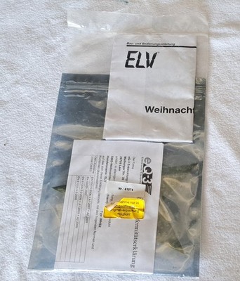Auflösung.Fundzustand.ELV Stern Weihnachtsschmuck-Bausatz+Anleitung-Teils OVP