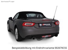 Remus Duplex Racing-Anlage Fiat 124 Spider 1.4l 103kW 2x98mm Street Race
