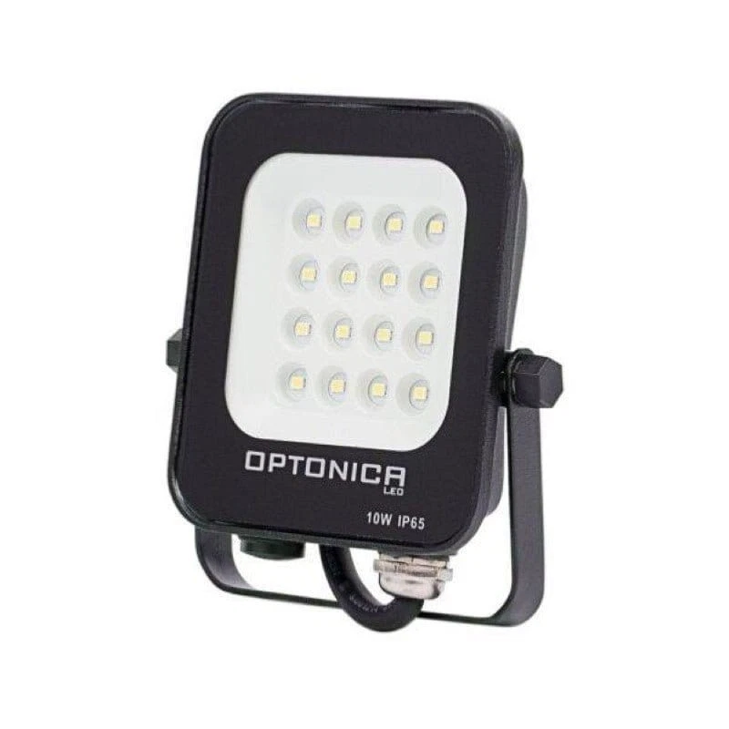 Faretto LED 10W 6000K luce bianca fredda IP65 esterno Optonica 900lm - Immagine 2 di 4