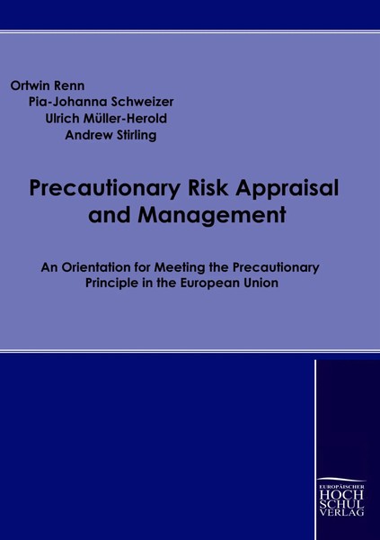 Ortwin Renn (U. A.) | Precautionary Risk Appraisal And Management | Taschenbuch-image