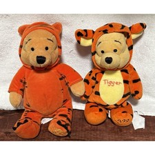 Disney Store Winnie The Pooh As Tigger Costume X2. 8  Toy Plush 1999 Beanbag
