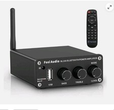 Fosi Audio BL20A Bluetooth 5.0 Home Audio Stereo Amplifier Remote Control 200W