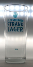 Flensburger Strand Lager Glas 0,3l Bierbecher Gläser Becher  Kneipe Bier NEU