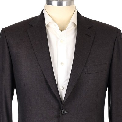 NEW $6,295 Brioni 'Brunico Super 160's' Dark Graphite 2B Men's Suit US 44R