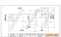 Gelenksatz Antriebswelle Dr!Ve+ DP2110.10.1154 M33X1,5 FüR Fiat Ducato Bus 100 3