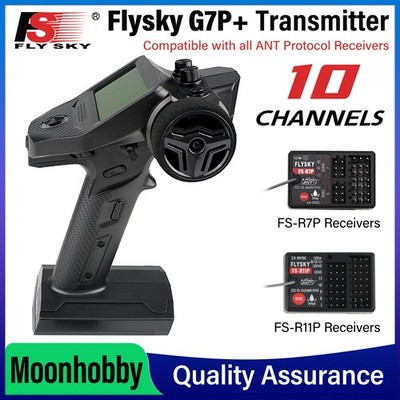 Flysky FS-G7P+ FS-R7P 10CH RC Transmitter FS-R11P Receiver For RC Car Boat Robot